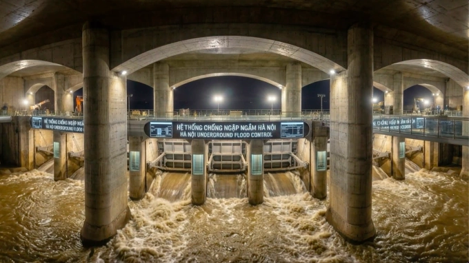 Hà Nội muốn làm bể ngầm khổng lồ ứng phó ngập úng